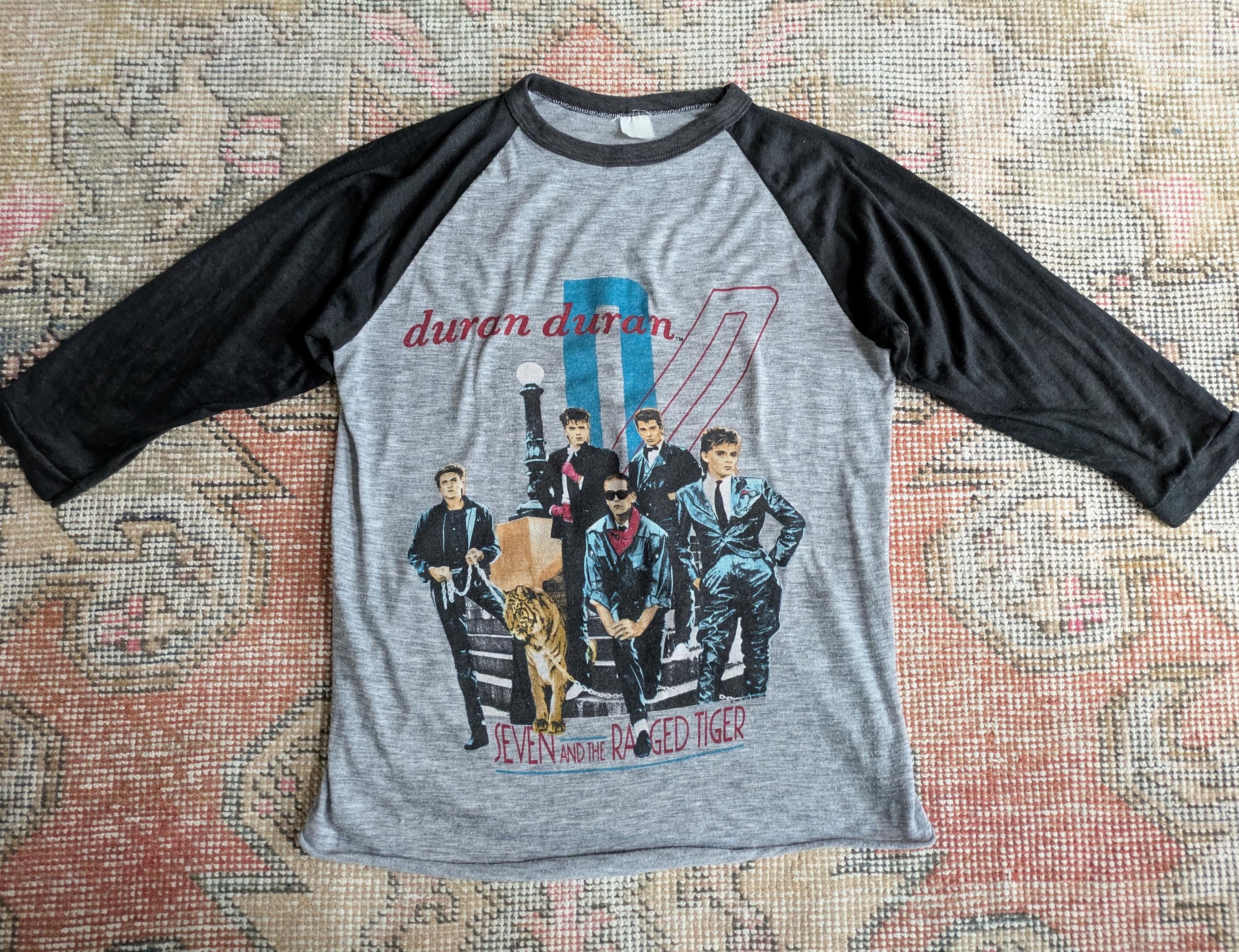 Vtg 1984 Duran Duran Seven and the Ragged Tiger Raglan Sleeve