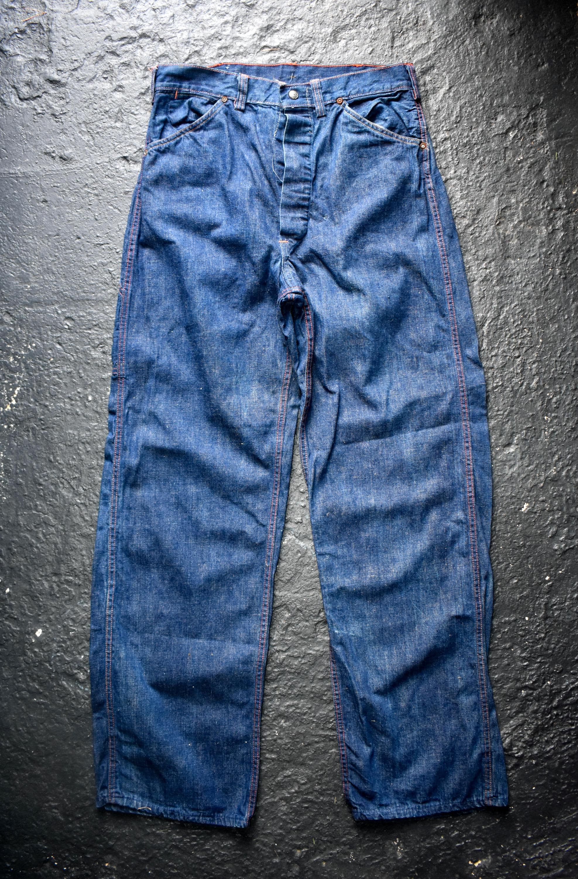 40s.50s 黒ラッカーボタンEuclid 1940s Donut Button Jeans - Etsy