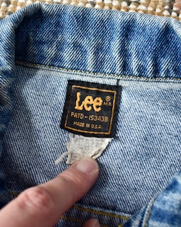 【80s】Lee denim jacket 153438 USA製 Vtg 80s Lee PATD-153438 Blue Denim Trucker Jacket Made in USA S - Etsy