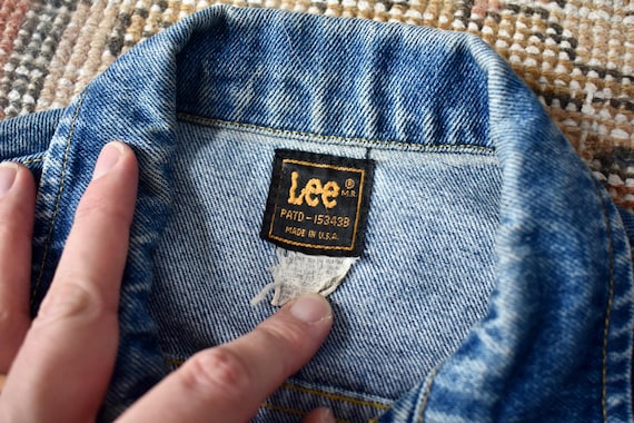 Vtg 80s Lee PATD-153438 Blue Denim Trucker Jacket Made in USA S - Etsy