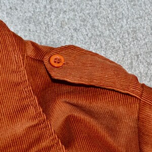 Vtg 60s 70s LEVI'S BIG E Burnt Orange Corduroy Jacket USA Womens Size 13/14 image 7