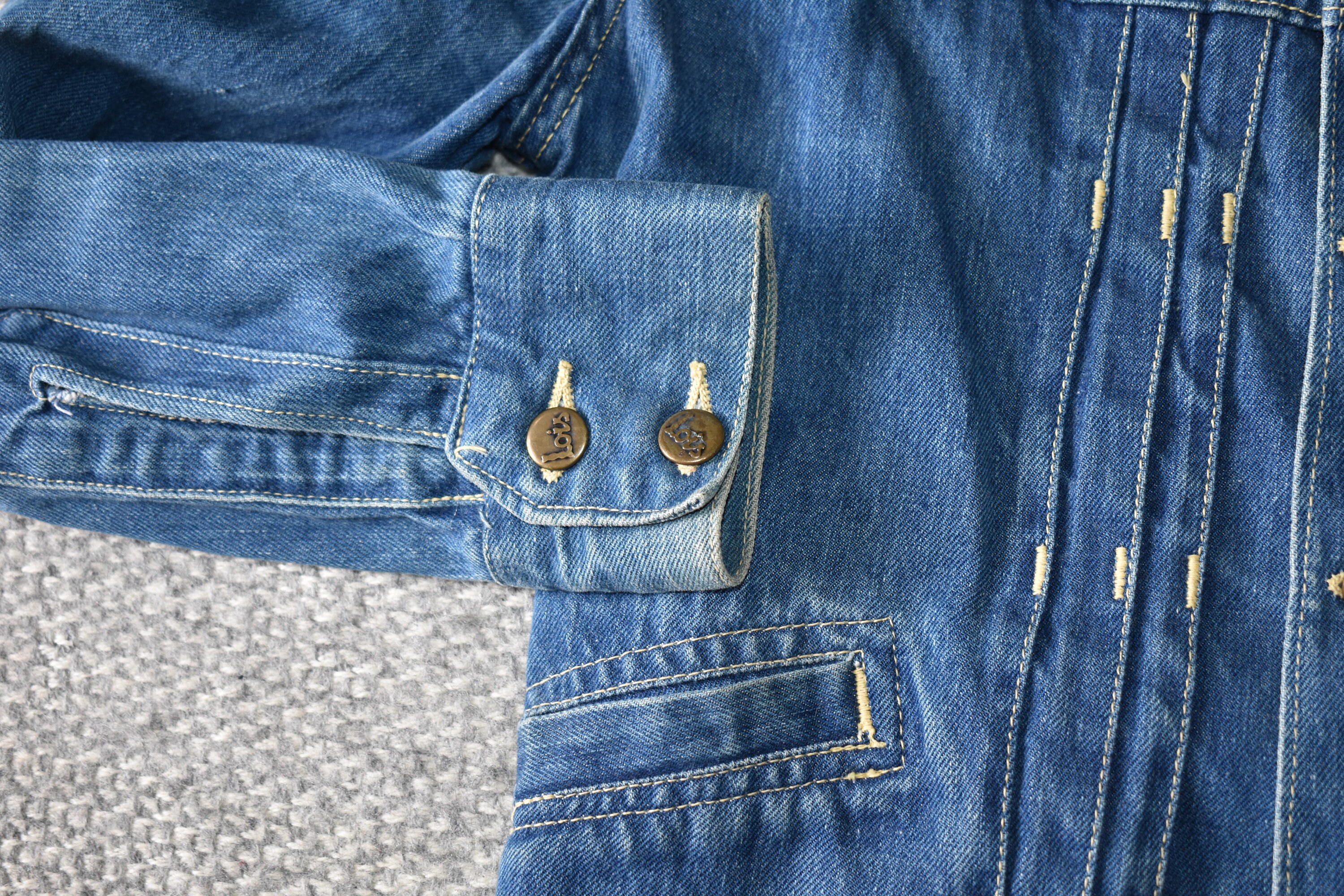 Vtg 60s 70s LOIS Blue Pleated Denim Type II Design Jean Vtg 60s 70s LOIS Blue Pleated Denim Type II Design Jean
