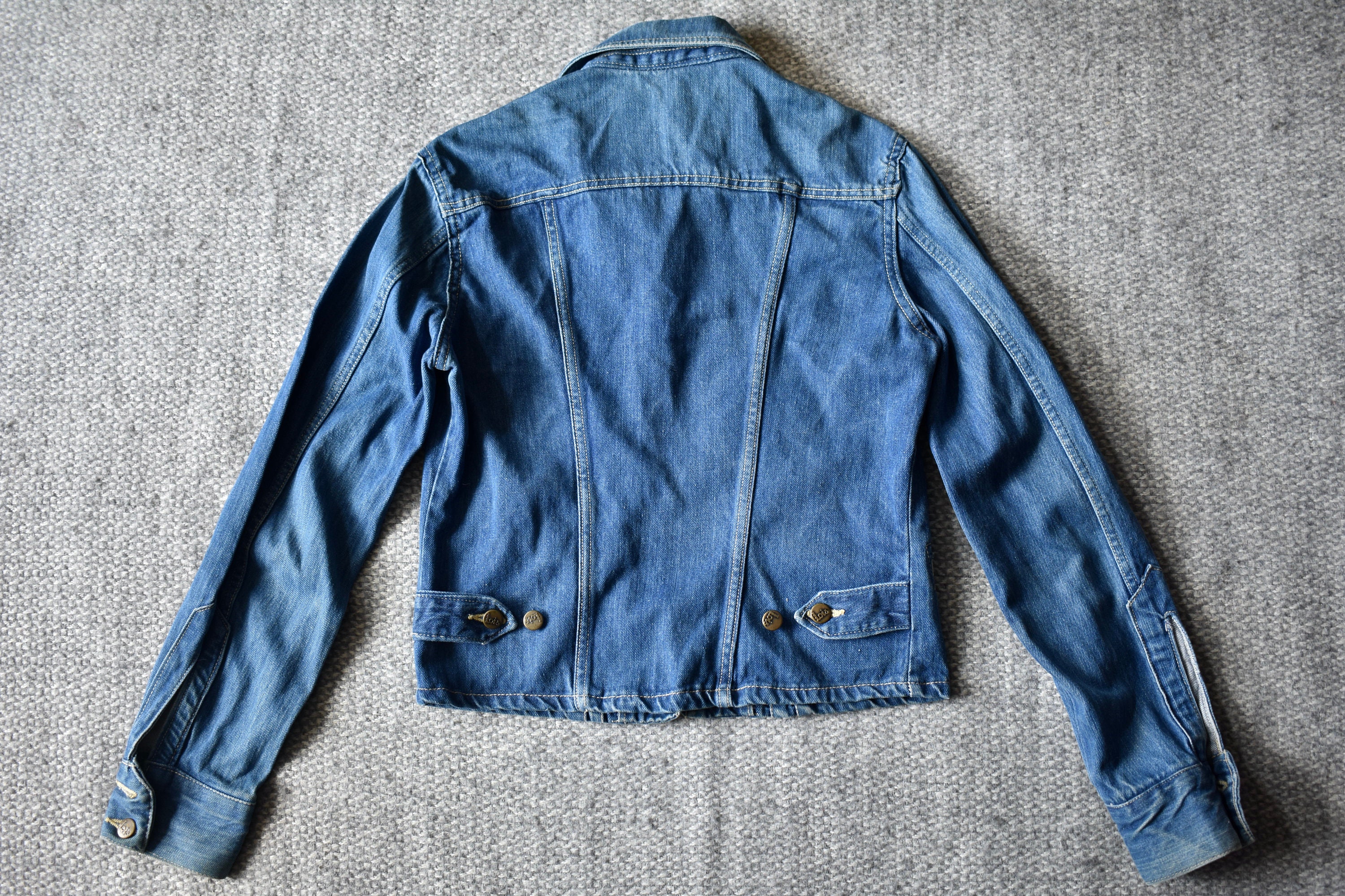 Vtg 60s 70s LOIS Blue Pleated Denim Type II Design Jean