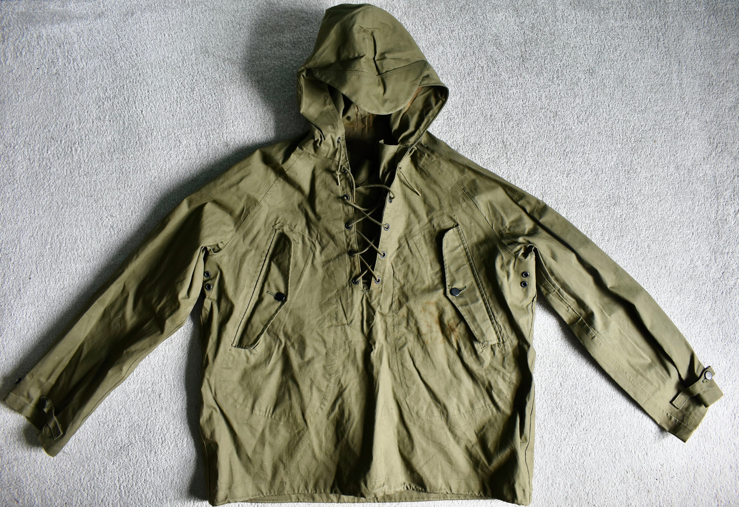navy anorak jacket