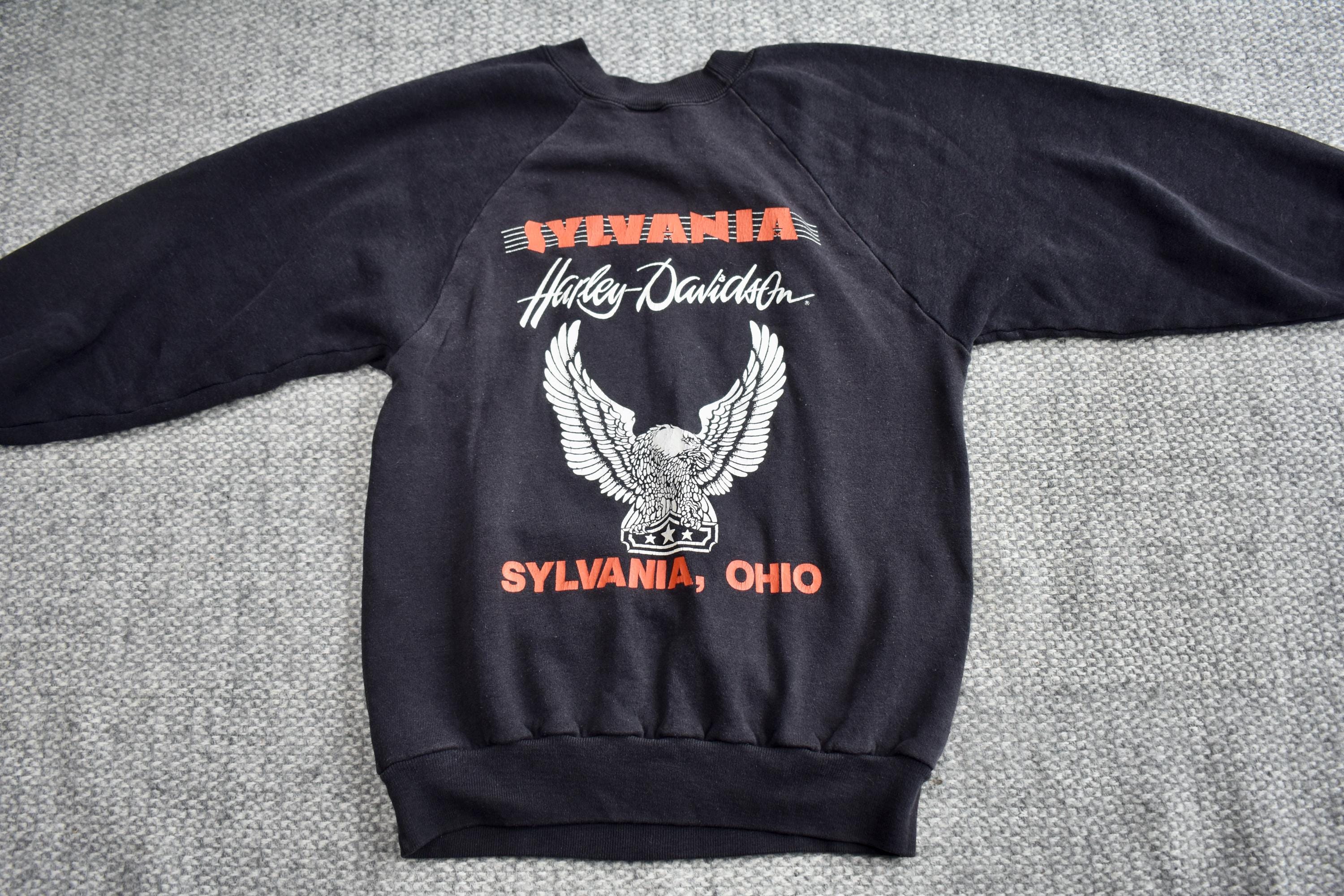 Harley Davidson ©︎1987 Vintage sweat Vtg 1987 Harley Davidson 'make Dust, Eat Dust!' 50/50