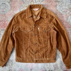 Vtg 70s Levi's White Tab Little E Tobacco Brown Corduroy Type 3
