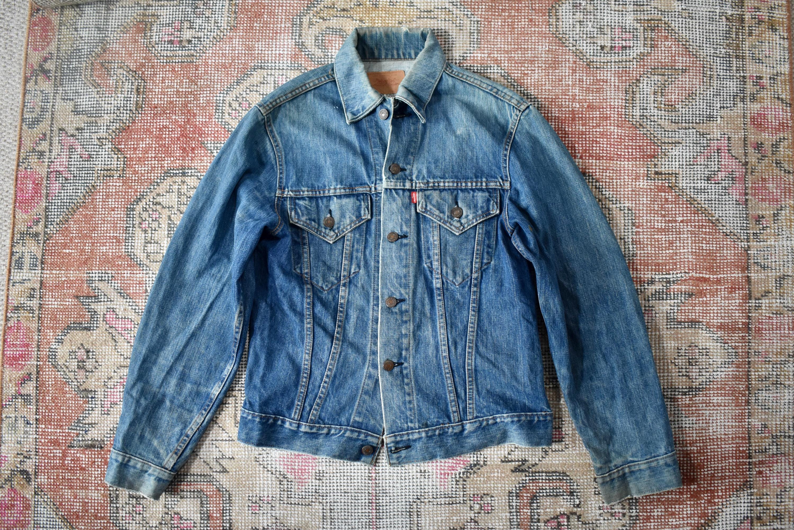Vtg 70s Levi's Red Tab 2 Pocket Blue Denim Type 3 Trucker Jacket
