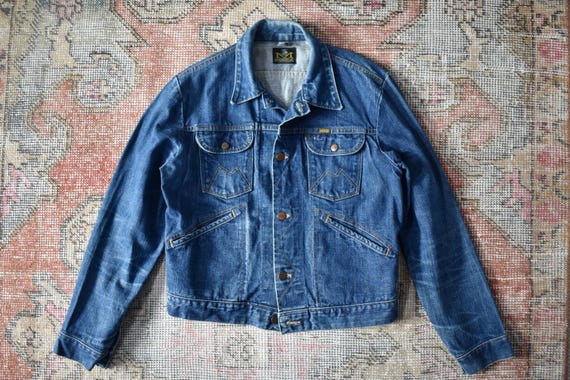Vtg 60s 70s Maverick Blue Bell Denim Trucker Jacket Made in USA 40