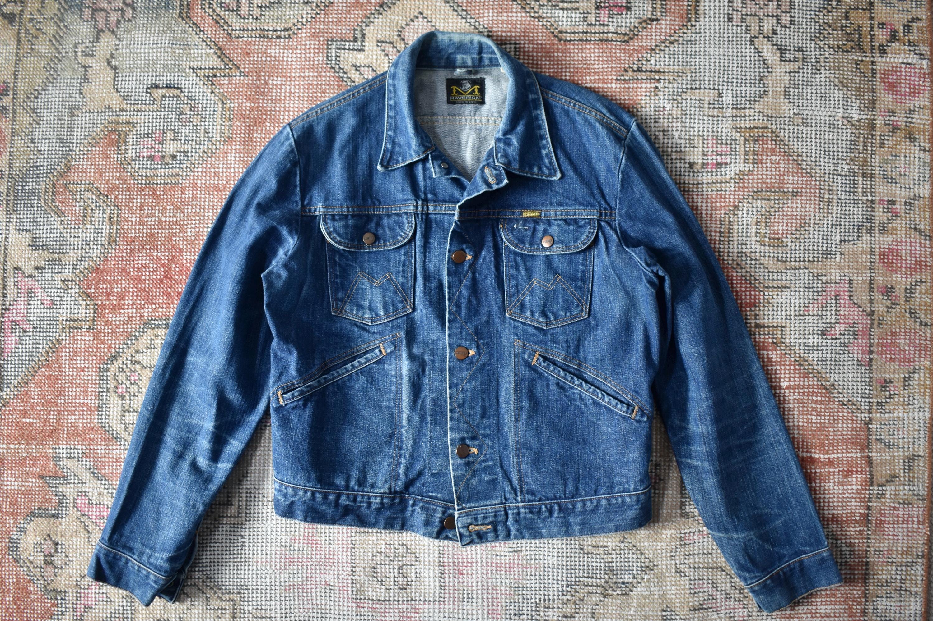 Maverick denim jacket size 42 - Etsy 日本