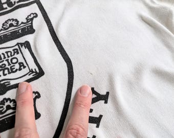 ヴィンテージ 70年代 オックスフォード大学 ホワイト コットン