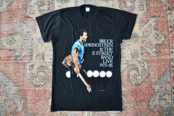 Bruce Springsteen Tシャツ 1985年 XL Official Bruce Springsteen '85 Born In The USA Beige Tour T-Shirt