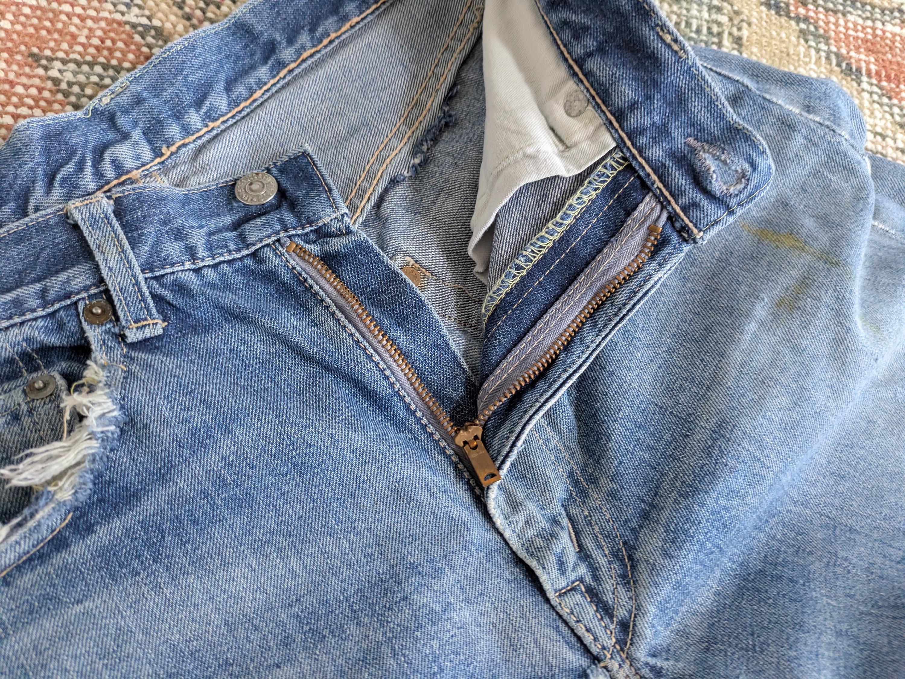 Vtg 60s Levi's 501ZXX? Big E Trashed & Repaired Selvedge Denim V