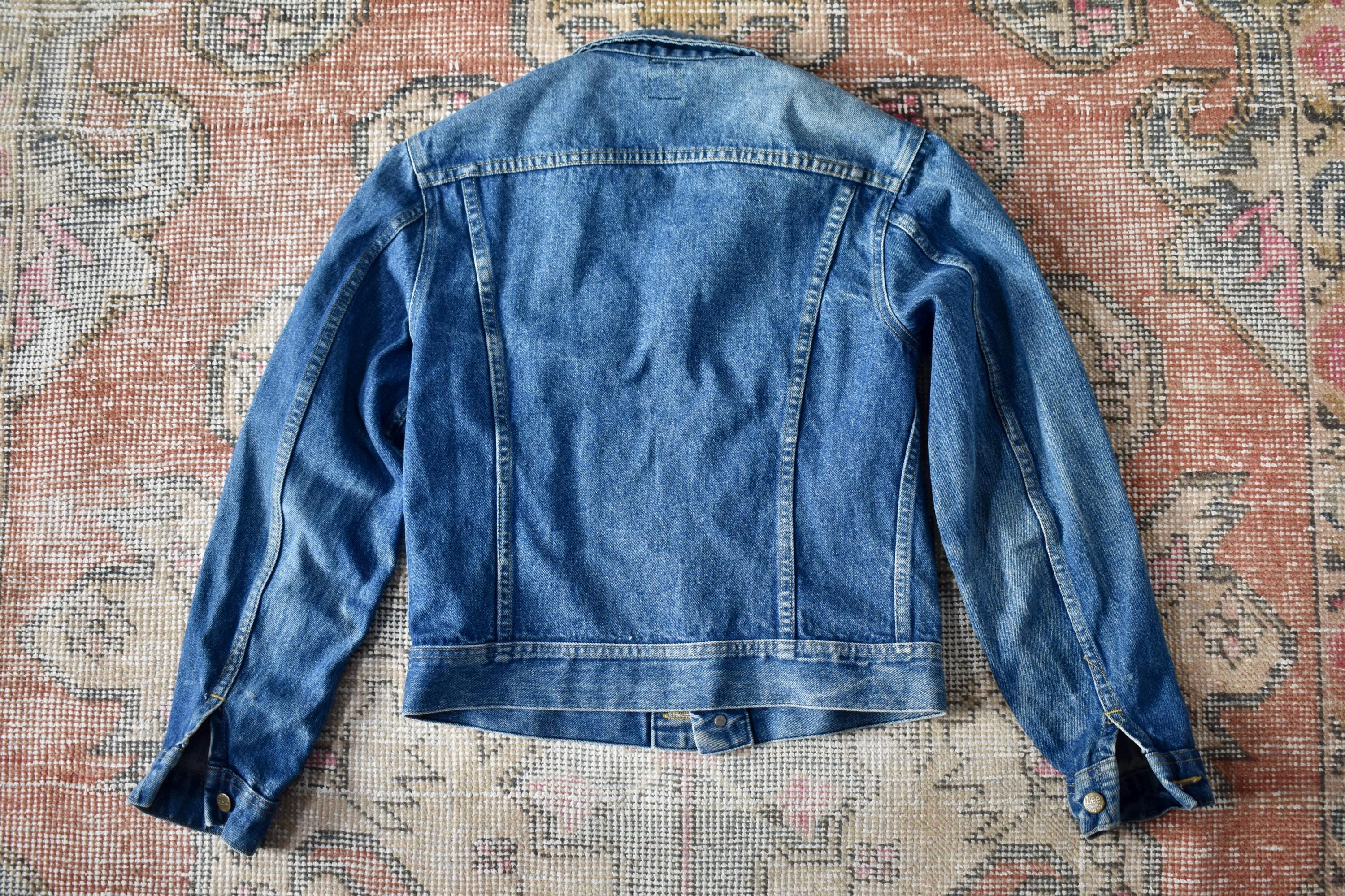 Vtg 80s Lee PATD-153438 Blue Denim Trucker Jacket Made in USA S - Etsy