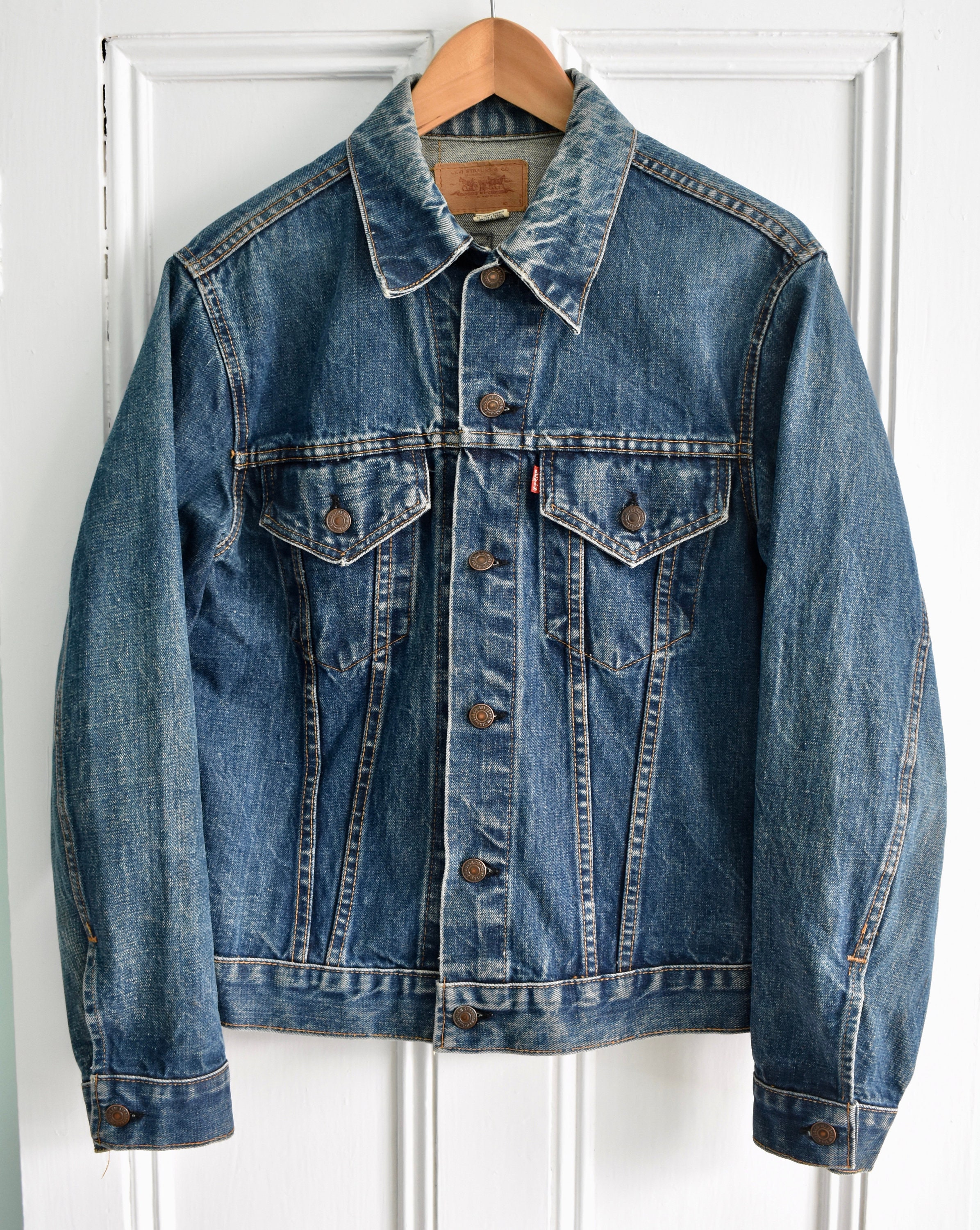Vtg 1960s LEVI'S 70505 BIG E 2 Pocket Single Stitch Blue - Etsy