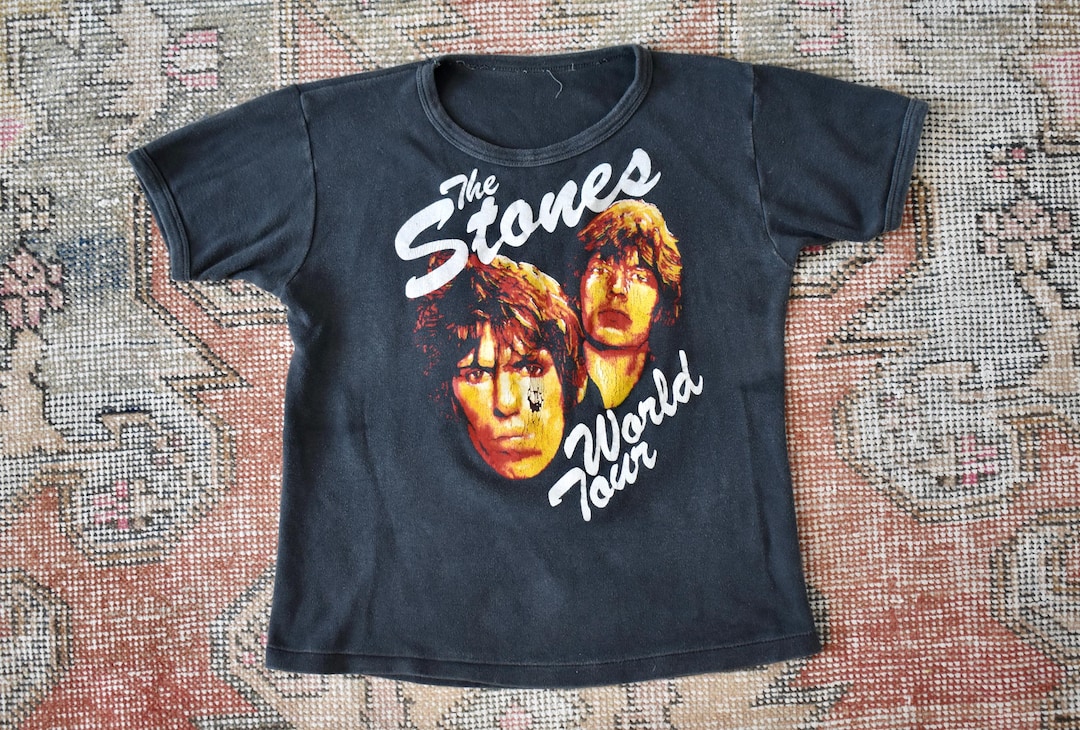 Vtg 70s 80s the Rolling Stones World Tour Rock Band T-shirt Baby