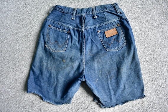 Vtg 60s 70s Misses WRANGLER Sanforized Blue Denim High Waist Mom Fit Jean Shorts Made in USA Womens W26 Etsy Ireland