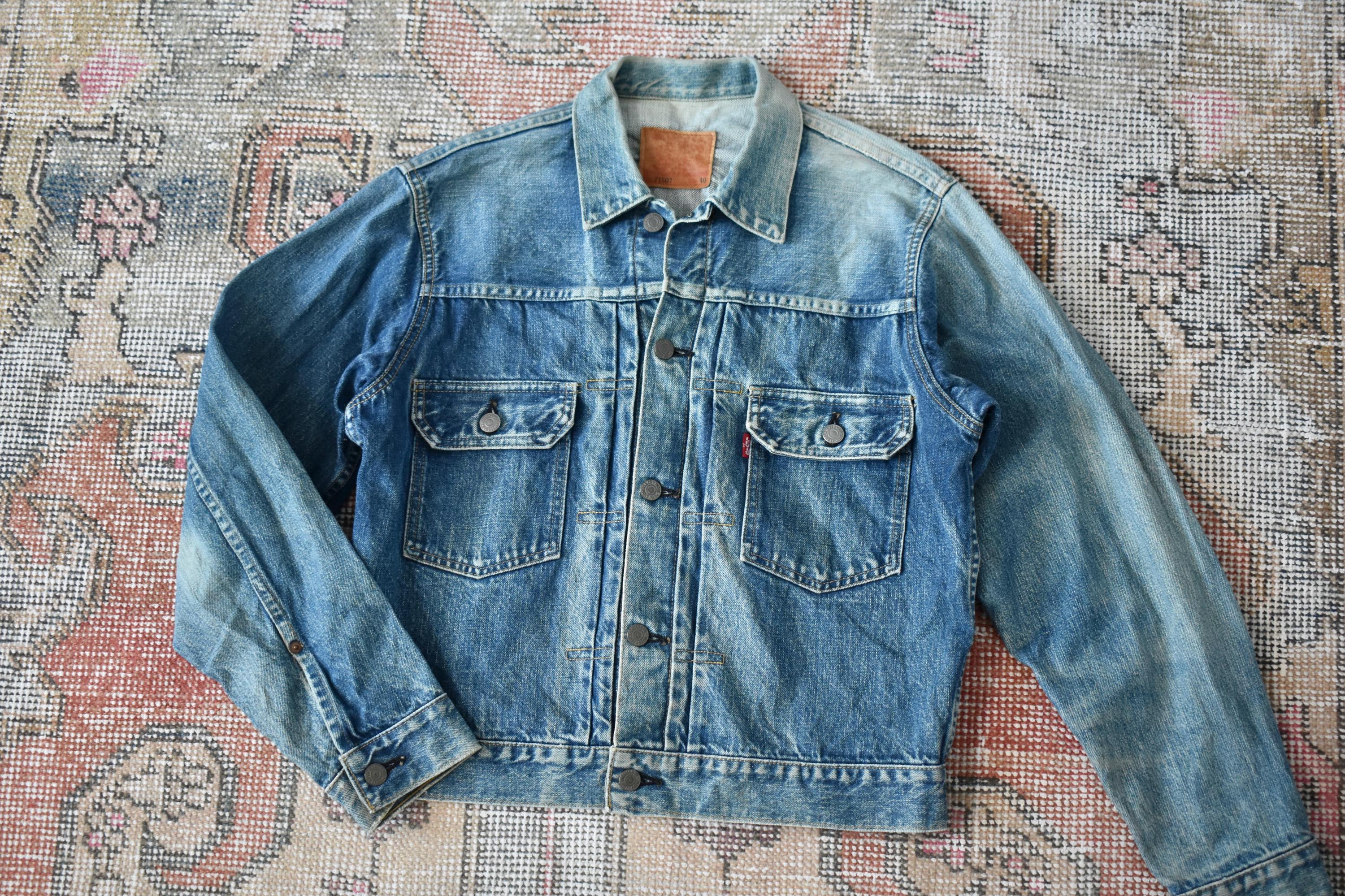 Vtg '93 Levi's 71507 XX Big E Selvedge Denim Type II Jean Jacket