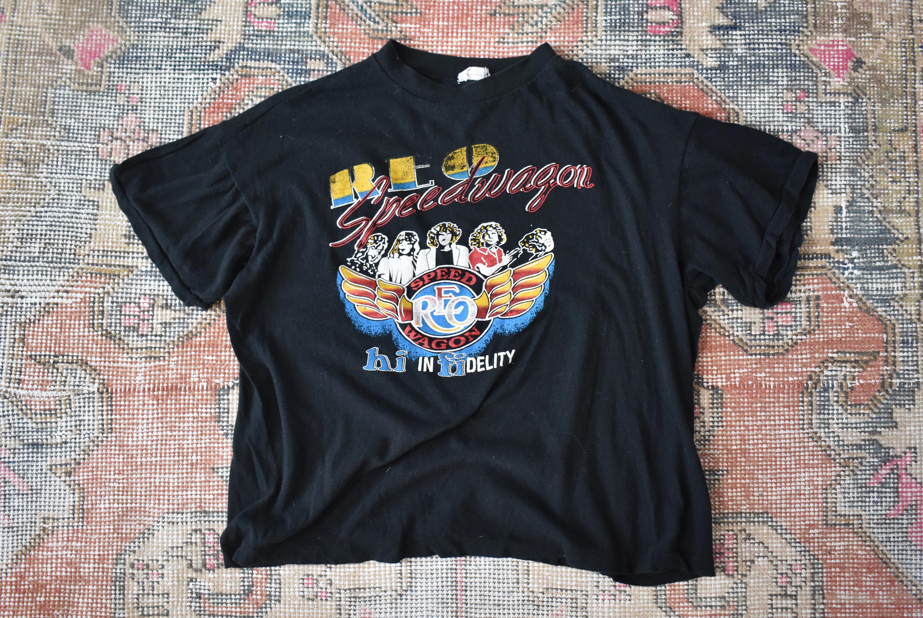 STORE by REO Tシャツ Vtg 80s REO Speedwagon Hi Infidelity Single Stitch Rock Band