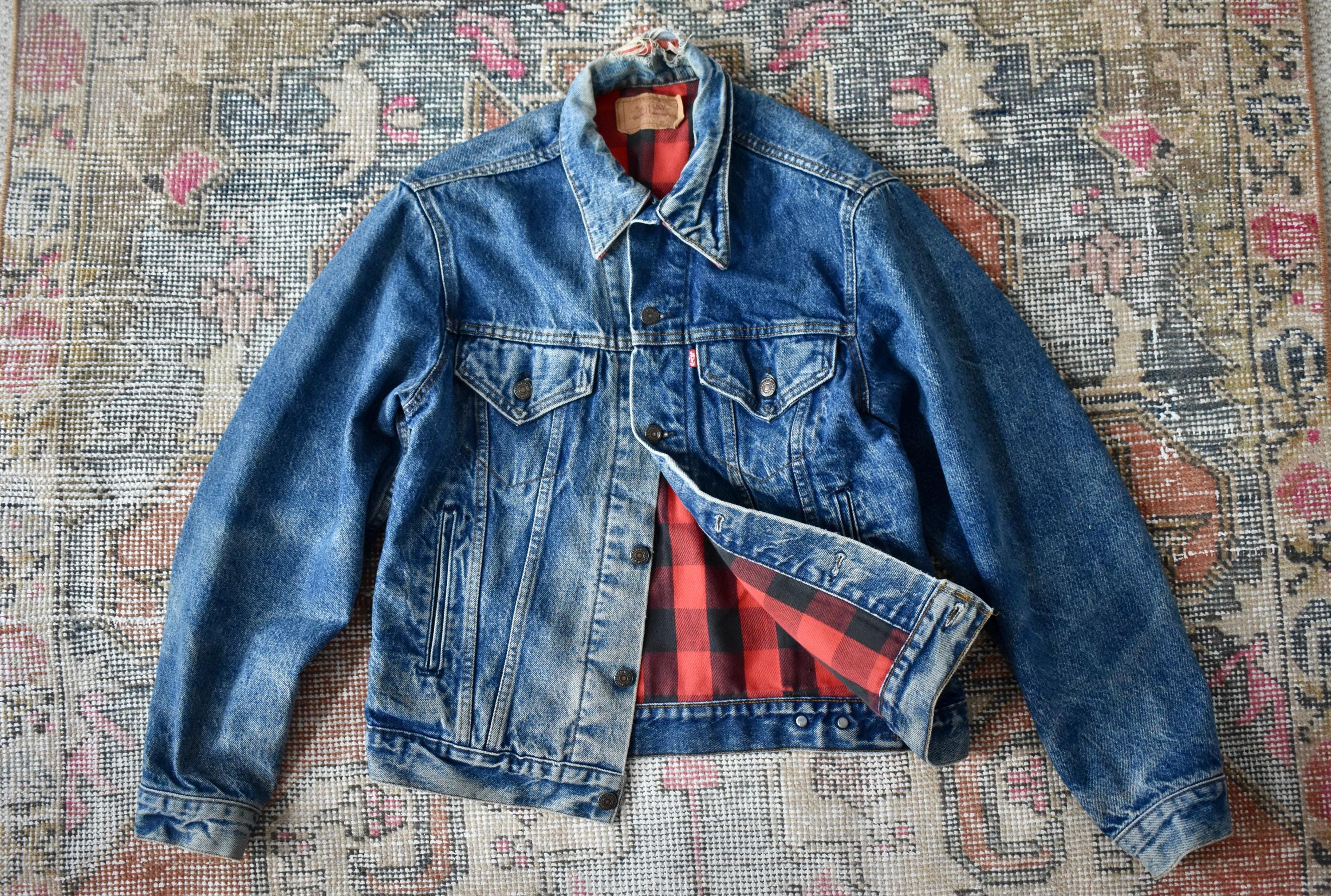ジャケット・アウター 777 80S Levis 70411 0816 Denim Jacket 1980年代 リーバイス ”70411-0816” ブルーデニムジャケット フランネル
