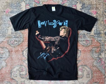 Vtg 80s David Bowie the Glass Spider Tour Single Stitch Band T