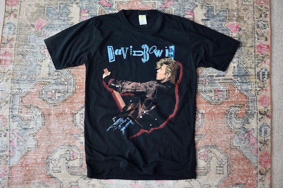 Vtg 80s David Bowie the Glass Spider Tour Single Stitch Band T