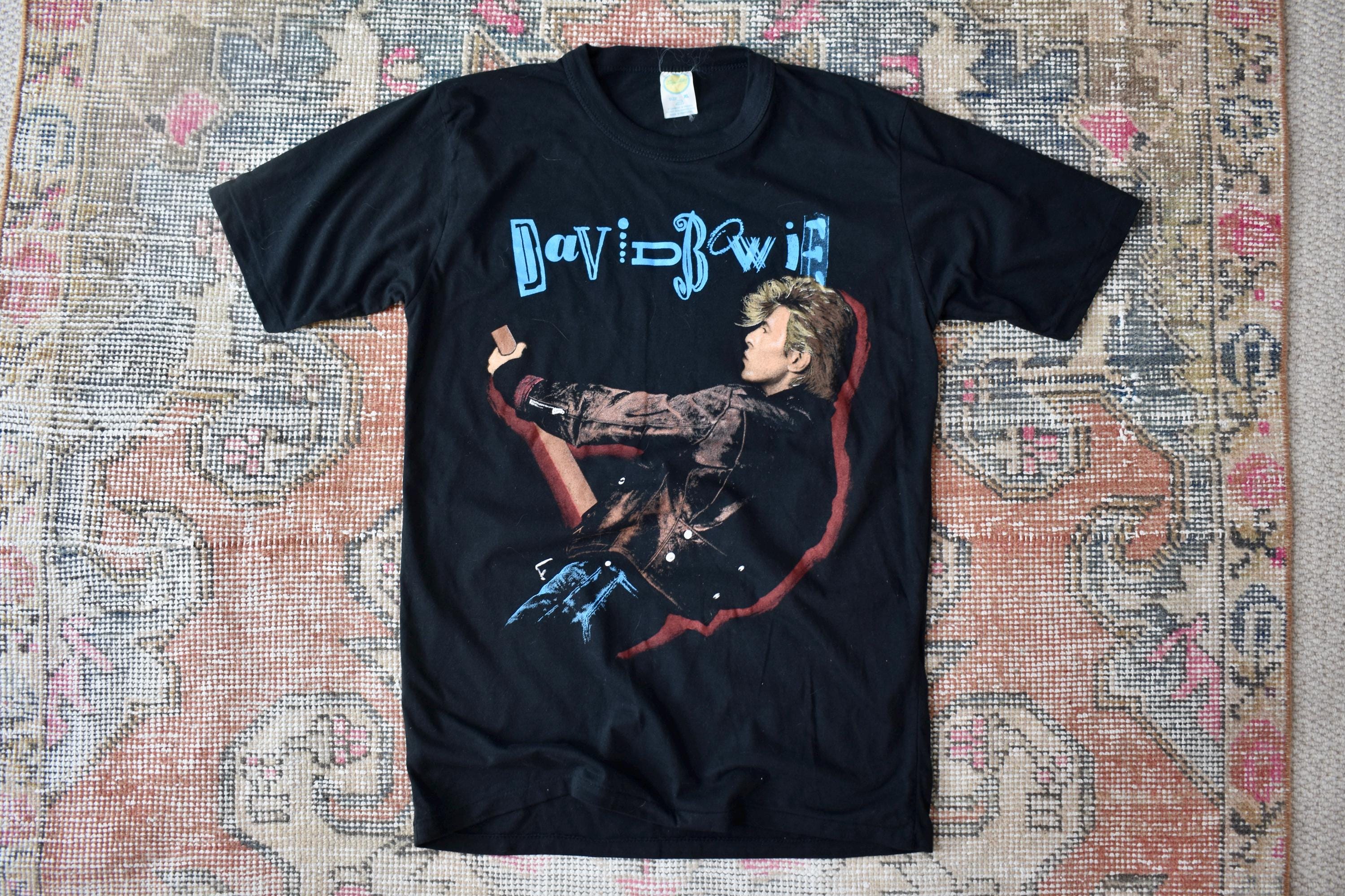 Vtg 80s David Bowie the Glass Spider Tour Single Stitch Band T