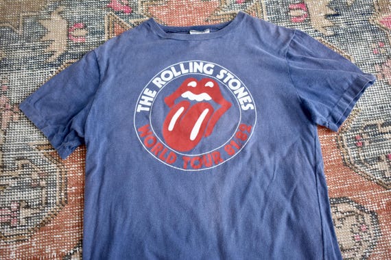 Vtg 80s the Rolling Stones World Tour 82/83 Single Stitch Rock