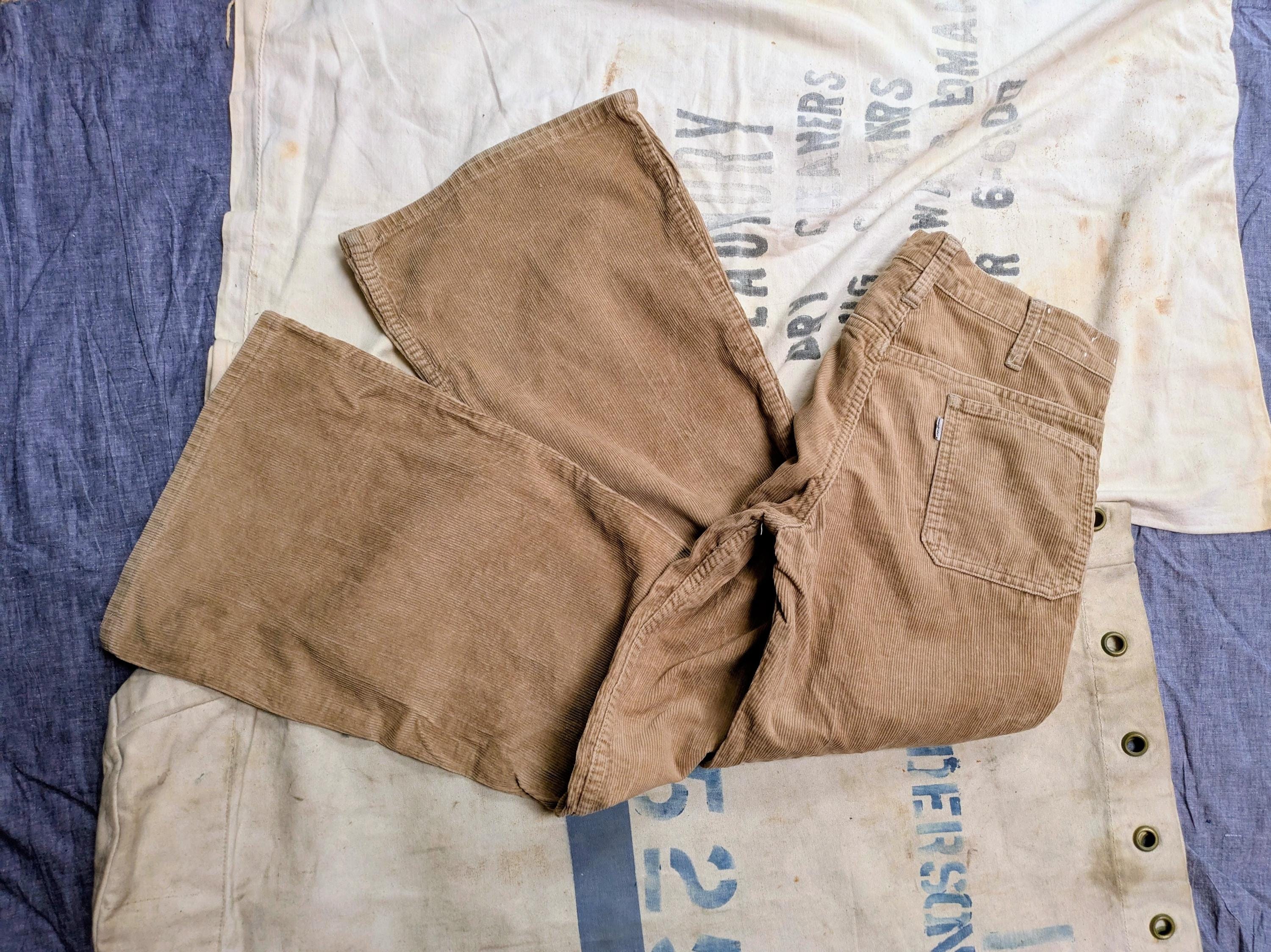 パンツ 60s Levi's 518 E Corduroy Bottom Brown Vintage 60s Levis Corduroy Pants - Etsy