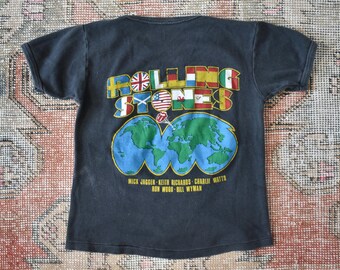 【デッドストック】ミック・ジャガー ツアーTシャツ 80s ヴィンテージ 70年代 80年代 ローリングストーンズ ワールドツアー