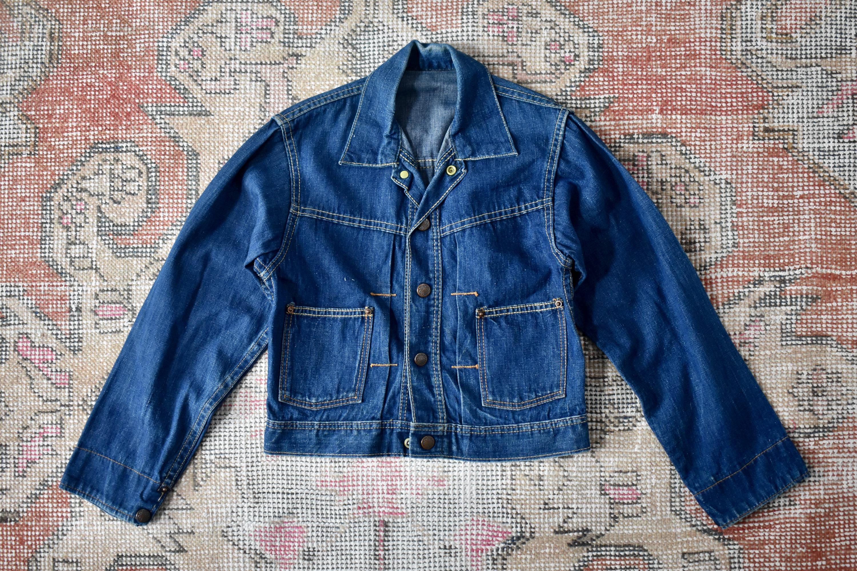 1950s denim jacket - Etsy 日本