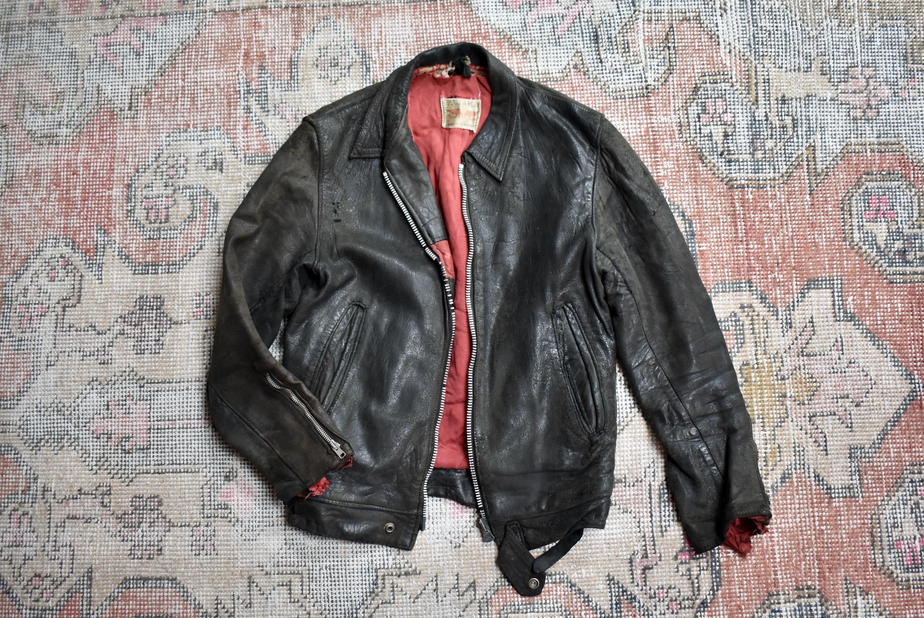 Vintage 70s Leather Jackets Mens - Etsy