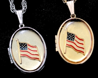 Flag Locket & Lapel Pin