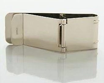 Sterling Silver Hinged Money Clip