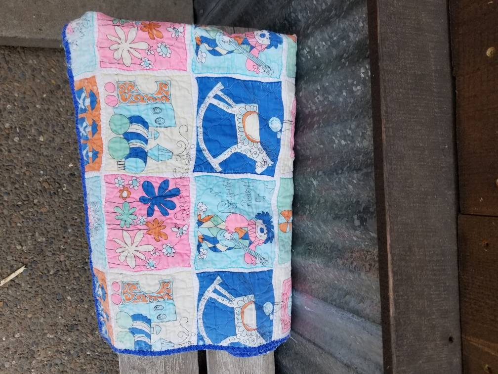 Vintage baby quilt Vintage crib quilt vintage baby blanket Etsy