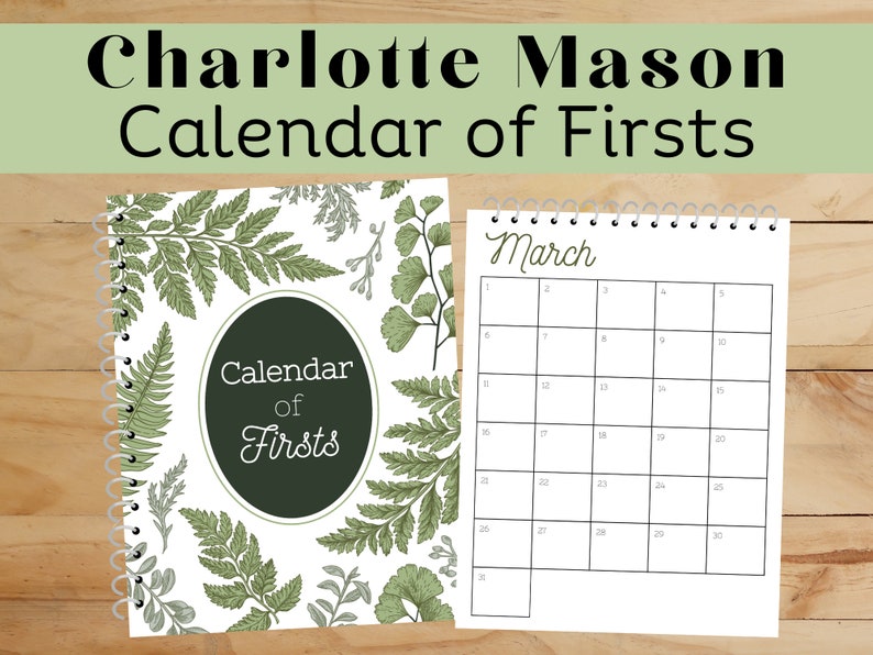 Calendar of Firsts Charlotte Mason Nature Study and Etsy