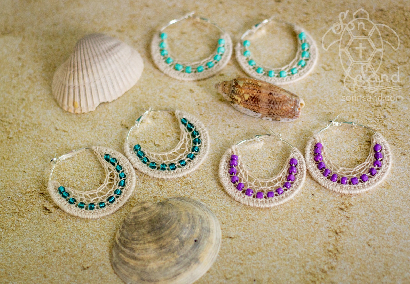 Beach earrings women hoop earrings boho summer jewelry boho Etsy