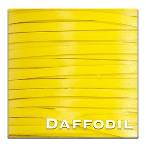 Kangaroo Leather Lace-Over 200 colors-Leather Lacing, Buckstitching-BIRDSALL Kangaroo Leather-DAFFODIL (discontinued limited supply)