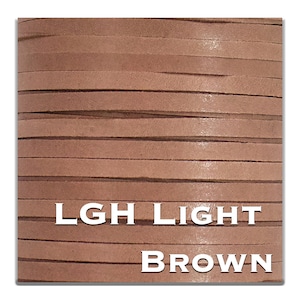 Kangaroo Leather Lace-Over 200 colors-Leather Lacing, Buckstitching-BIRDSALL Kangaroo Leather-Lgh LIGHT BROWN (discontinued limited supply)