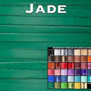 Danecraft Kangaroo Leather Lace-Over 300 Colors & 6 Widths!!-Leather Lacing, Buckstitching-PACKER Kangaroo Leather-JADE