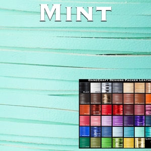 Kangaroo Leather Lace-Over 200 Colors-Leather Lacing, Buckstitching-PACKER Kangaroo Leather-MINT (discontinued limited supply)