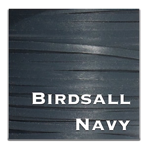 Kangaroo Leather Lace-Over 200 colors-Leather Lacing, Buckstitching-BIRDSALL Kangaroo Leather-NAVY (discontinued limited supply)