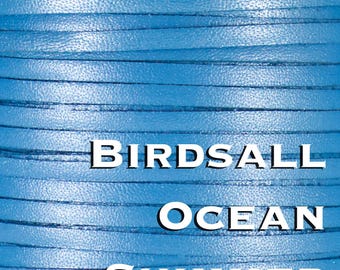 May include: Close-up of a textured, blue surface with horizontal lines. The words "BIRDSALL OCEAN SHIMMER" are displayed in white, bold font across the image. The overall effect is a shimmering, ocean-like appearance.