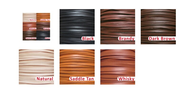 Flat Lace Kangaroo Leather-SADDLE TAN Width-Leather Lacing Kangaroo Leather Lace -3mm Buckstitching 18