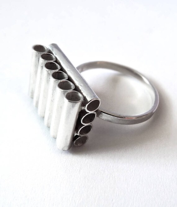 Items similar to RING Sterling Silver, Contemporary Jewelry, Minimalist ...
