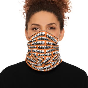 Orange Camino de Santiago Tube Scarf