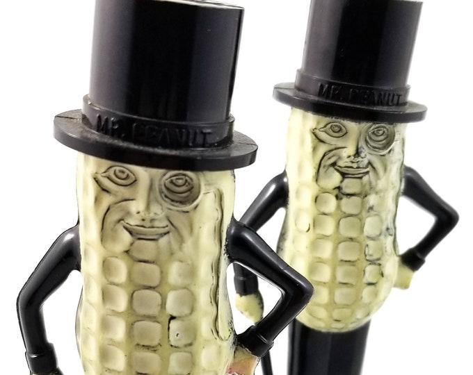 Mr. Peanut plastic Salt and Pepper Shakers