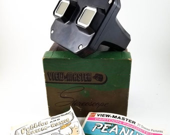 Vintage Bakelite Viewmaster with 1 Transparency Wheel Rudolph the Red Nose Reindeer