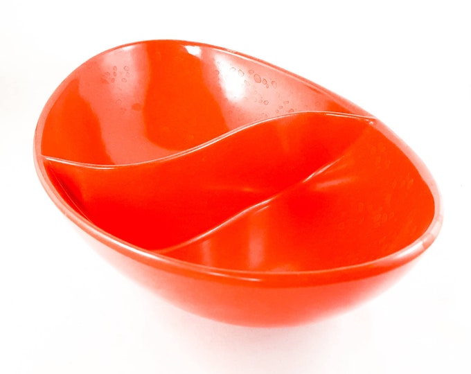 Super Cool Orange Melamine Appetizer Dish