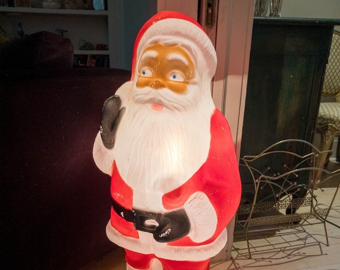 Blo Mold Standing Light Up Santa