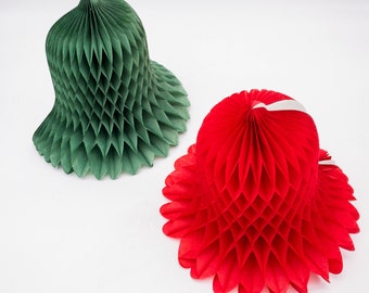 Fabulous 10" Christmas Tissue Bells in original packaging